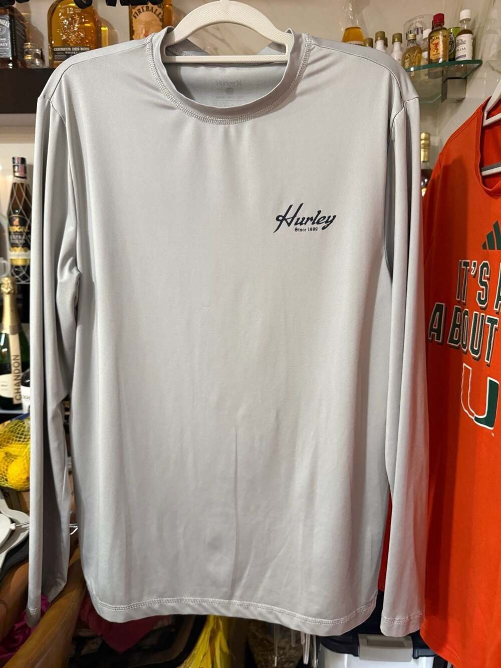 Hurley Men's Since 1999 Sunset Palm Tree Graphic Long Sleeve